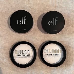 NWOT Elf/Milani Translucent Setting Face Powder 4-Piece Bundle